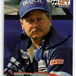 Tommy Ellis Signed 1992 Pro Set NASCAR Card #136