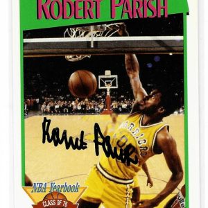Robert Parish Signed 1991/92 NBA Hoops Card #324