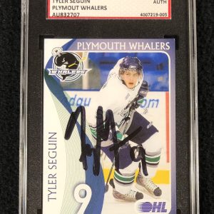 Tyler Seguin Signed 2008/09 Plymouth Whalers Team Issued 1st Card SGC Certified