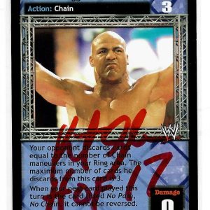 Kurt Angle Signed 2005 WWE Raw Deal Card Card #28 WWF
