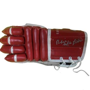 Brian MacLellan Signed Detroit Red Wings Vintage Left Hand Glove
