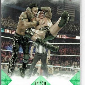 Randy Orton 2020 Topps Undisputed WWE Raw Green Card #18 34/50