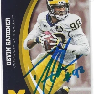 Devin Gardner Signed 2015 Panini Card #13 Michigan Wolverines
