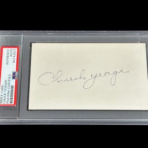 Chuck Yeager WWII War Ace Test Pilot Sound Signed Autograph PSA DNA Slab