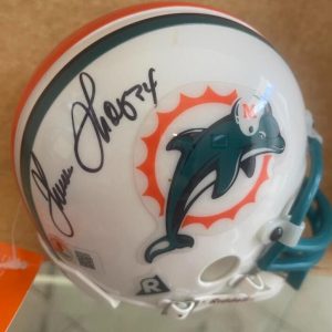 THURMAN THOMAS MIAMI DOLPHINS SIGNED AUTOGRAPHED MINI HELMET BECKETT AUTH