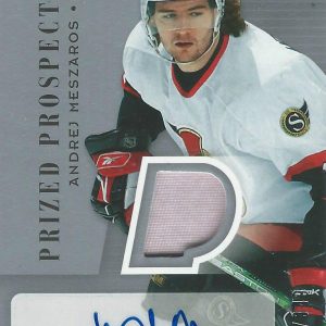 2005/06 Fleer Hot Prospects Prized ANDREJ MESZAROS Patch Auto signed Card