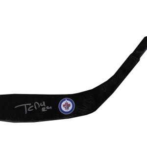 Ivan TELEGIN Signed WINNIPEG JETS Decal Stick Blade Russia 2018 Olympics