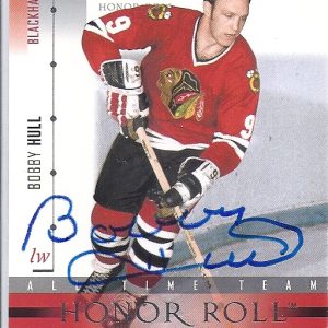Bobby HULL Signed 2001/02 Upper Deck Honor Roll Card