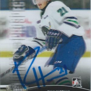 Ryan HARTMAN Signed 2012/13 Heroes and Prospects Class of 2013 SP Card Whalers