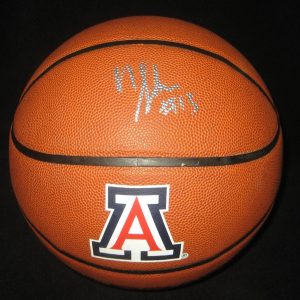 Nick JOHNSON Signed Arizona Wildcats Logo Basketball