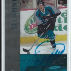 Teemu Selanne Signed 2001/02 Upper Deck Ice Update Card #115