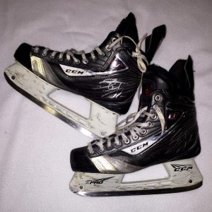 STEFAN NOESEN SIGNED GAME USED CCM U SKATES PLYMOUTH WHALERS NEW JERSEY DEVILS