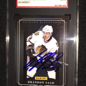 BRANDON SAAD SIGNED 2011/12 PANINI ROOKIE CARD  SGC AUTHENTICATED