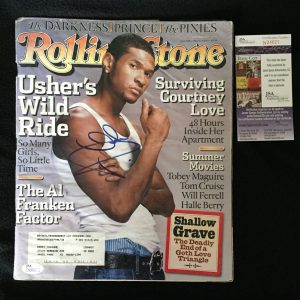 Usher Signed Rolling Stone Magazine JSA Authenticated