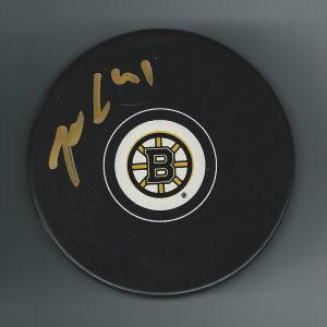 Joonas Kemppainen Signed Boston Bruins Puck