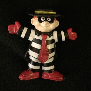Andrew Hammond Signed 1990's Hamburglar Happy Meal Figure Minnesota Wild