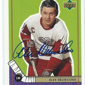 Alex Delvecchio Signed 1999/00 Upper Deck Retro Card #89