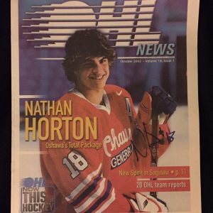 Nathan Horton Signed OHL News Magazine Oshawa Generals Boston Bruins