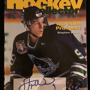 Stephen Weiss Signed 2000 Toronto Expo Beckett Magazine Plymouth Whalers