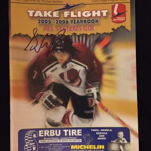 Steve Downie Signed Windsor Spitfires Game Program Philadelphia Flyers