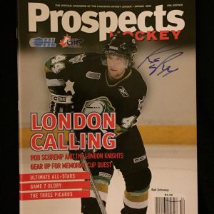 Robbie Rob Schremp Signed Prospects Magazine London Knights New York Islanders