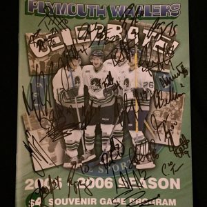 2005/06 Plymouth Whalers Team Signed Game Program James Neal