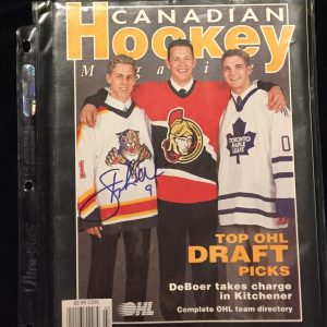 Stephen Weiss Signed Canadian Hockey Magazine