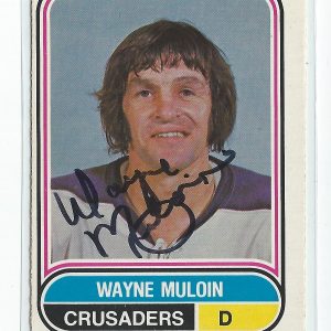 Wayne Muloin Signed 1975-76 O-Pee-Chee WHA Card #102