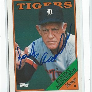 Sparky Anderson Signed 1988 Topps Card #14