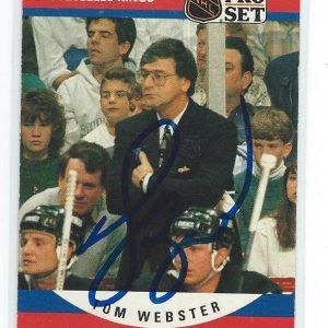 Tom Webster Signed 1990/91 Pro Set Card #667