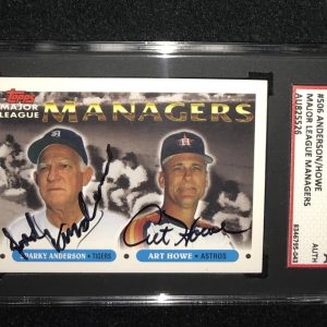SPARKY ANDERSON & ART HOWE SIGNED 1993 TOPPS CARD #506 SGC AUTHENTICATED