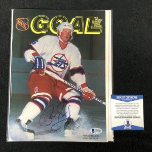 Phil Housley Signed GOAL Magazine Winnipeg Jets Beckett Authenticated