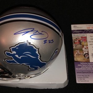 THEO RIDDICK SIGNED DETROIT LIONS MINI HELMET JSA AUTHENTICATED M21505