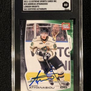 ANDREAS ATHANASIOU SIGNED LONDON KNIGHTS CARD SGC AUTHENTICATED AU1004360