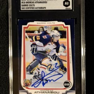 ANDREAS ATHANASIOU SIGNED BARRIE COLTS CARD SGC AUTHENTICATED AU1004359