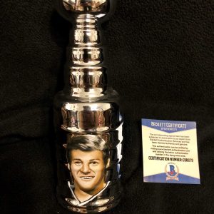 Bernie Parent Signed Hand Painted Mini Stanley Cup Philadelphia Flyers Beckett