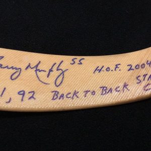 Larry Murphy Signed & Inscribed 91 & 92 Back To Back Stanley Cups Penguins Stick
