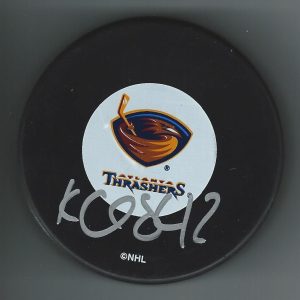 Karl Stewart Signed Atlanta Thrashers Puck