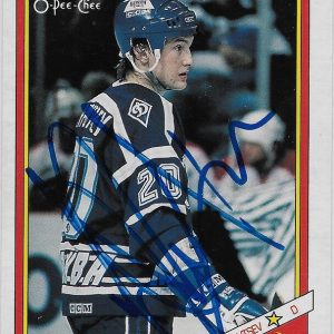 Alexander Karpovtsev Signed 1991-92 O-Pee-Chee Dynamo Moscow Insert Card #35R