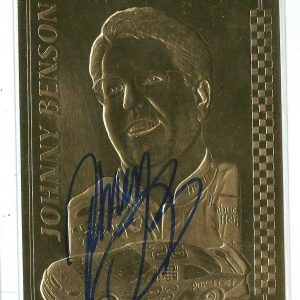 Johnny Benson Signed 1998 Cheerio's Gold Card #29   NASCAR