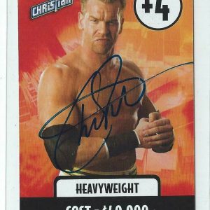 Christian Signed WWE Raw Game Card WWF