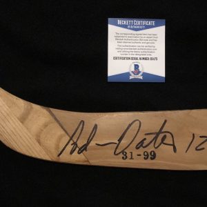 Adam Oates Signed Boston Bruins Commemorative Lady Bing Stick Beckett COA