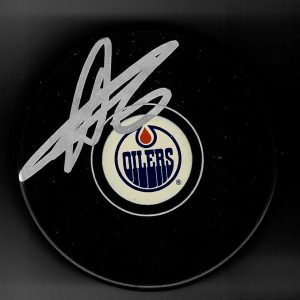 Adam Larsson Signed Edmonton Oilers Puck Seattle Kraken