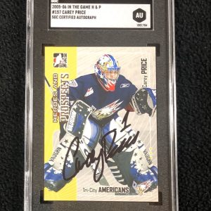 Carey Price Full Name Signed 2005/06 Heroes and Prospects Card 157 SGC Certified