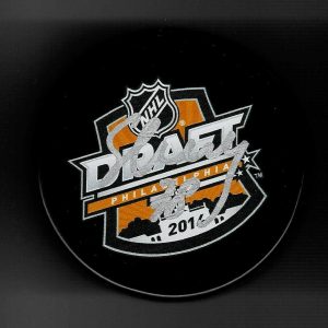 Nikita Scherbak Signed Montreal Canadiens 2014 NHL Draft Puck Los Angles Kings