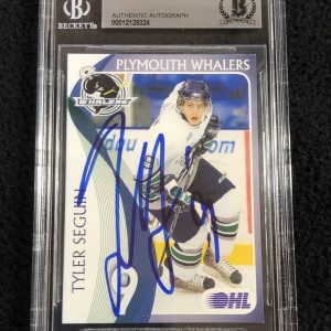 Tyler Seguin Signed 2008/09 Plymouth Whalers Team Issued 1st Card BAS Certified