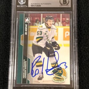 Bo Horvat Signed 2013/14 Heroes And Prospects Card #13 Beckett Certified