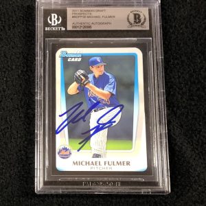 Michael Fulmer Signed 2011 Bowman Draft Rookie Card #BDPP30 Beckett Certified