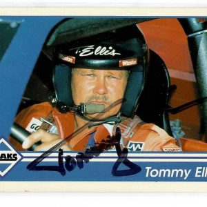 Tommy Ellis Signed 1992 Traks NASCAR Card #166