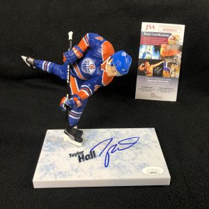 Taylor Hall Signed Edmonton Oilers McFarlane Figure JSA COA